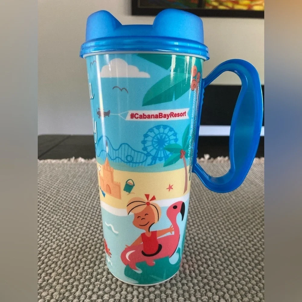 NWOT Cabana Bay Universal tumbler with a lid use for hot or cold drinks.